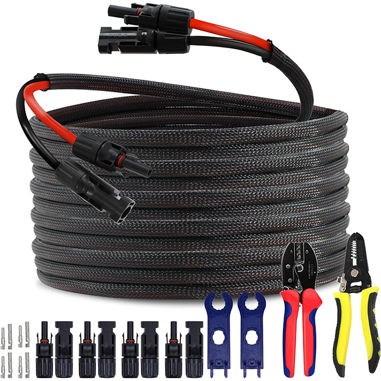Коммерциялық шатырдың PV массиві 10AWG қосылым сымы 50FT
