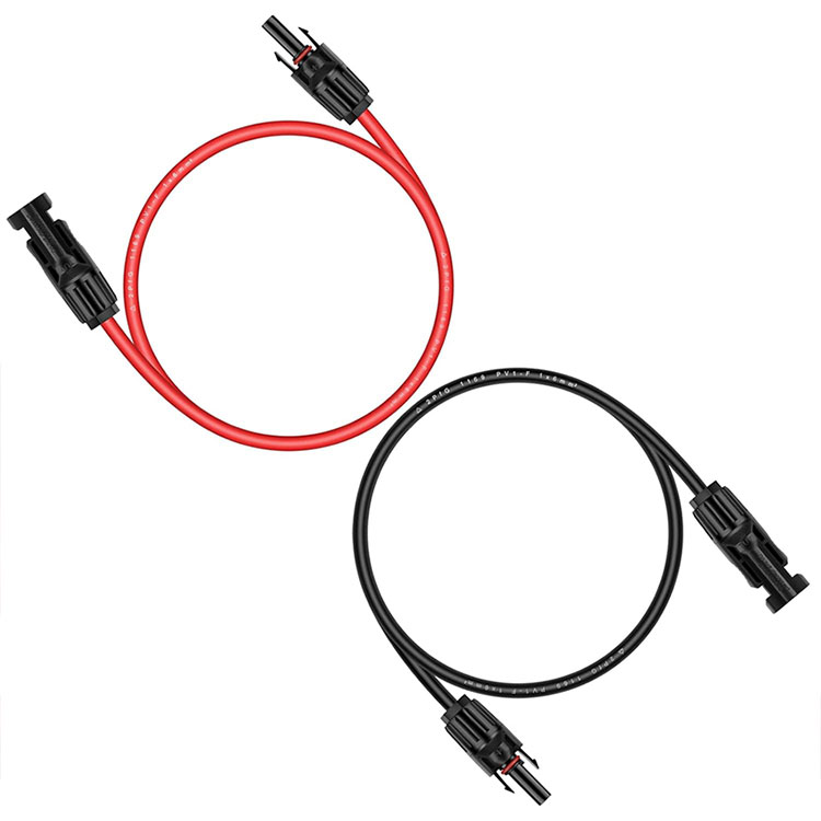 Ультракүлгін сәулелерге төзімді ауа райына төзімді 3 фут 10AWG фотоэлектрлік сым